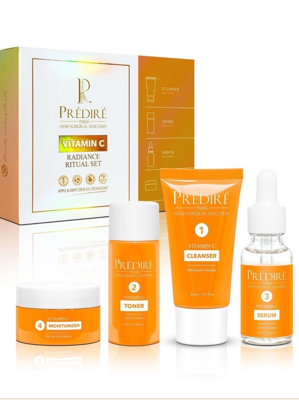 PP-VITAMIN SET $400 MSRP
Predire Paris Vitamin C
Radiance & Firming Ritual Set